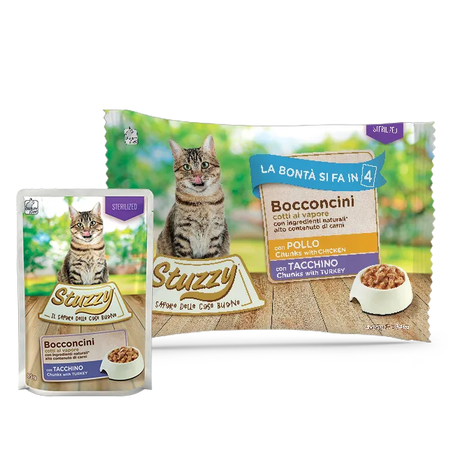4x85g Stuzzy Multipack Bocconcini Pollo e Tacchino – Gatto Sterilizzati 4x85g Stuzzy Multipack Bocconcini Pollo e Tacchino – Gatto Sterilizzati